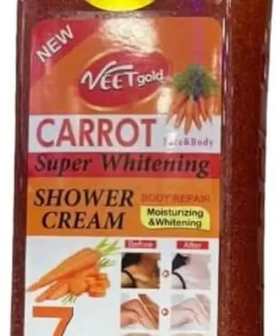 VeetGold Carrot Super Whitening Shower Cream, 1000ml