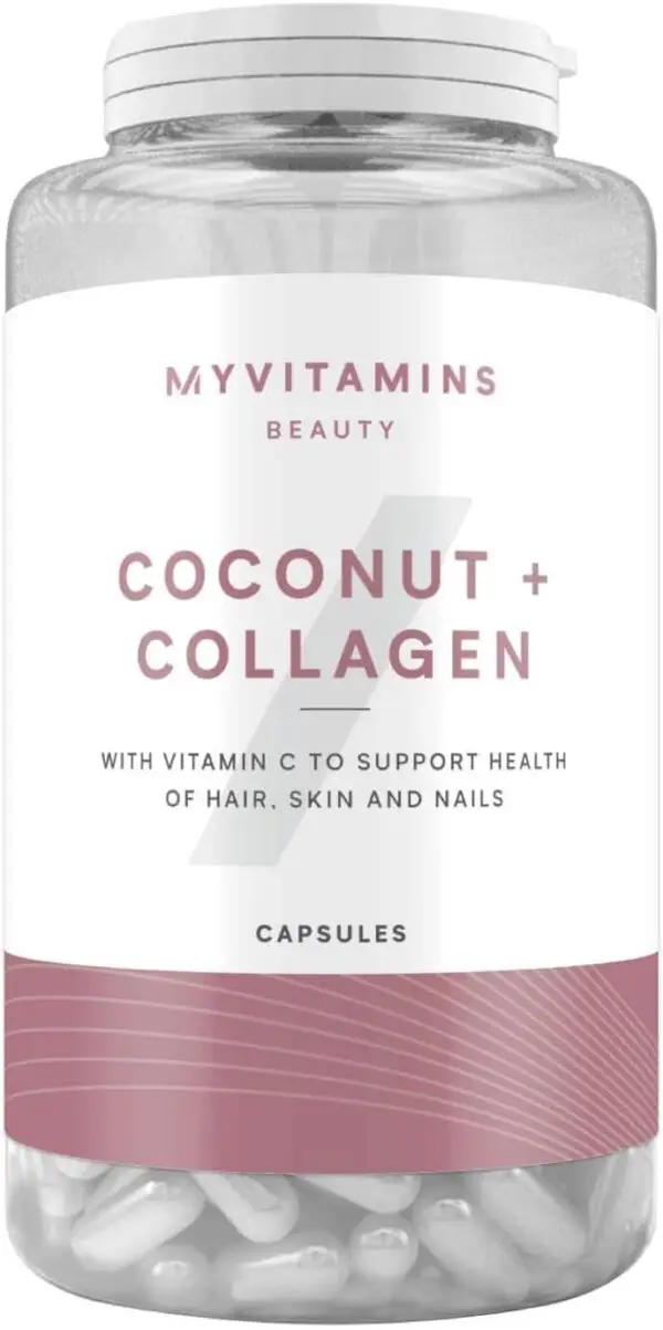 Myvitamins Coconut and Collagen V1, Unflavored, 180 Capsules