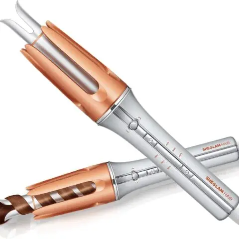 SHEGLAM Automatic Curling Iron 1 inch with 3 Temperatures Fast Heating, 2-Way Rotation, Automatic Shut-Off, Anti-Scald, Anti-Tangle Rotating for Hair Styling