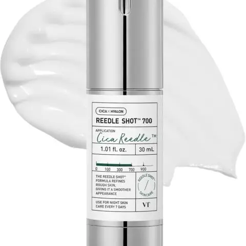 VT COSMETICS CICA Reedle Shot 300 | Advanced Night Exosome, Microneedling Serum, Centella Asiatica, Hyaluronic Acid, Propolis, Soft Skin, Regeneration, Glass Skin, Korean Skincare Booster (50ml)