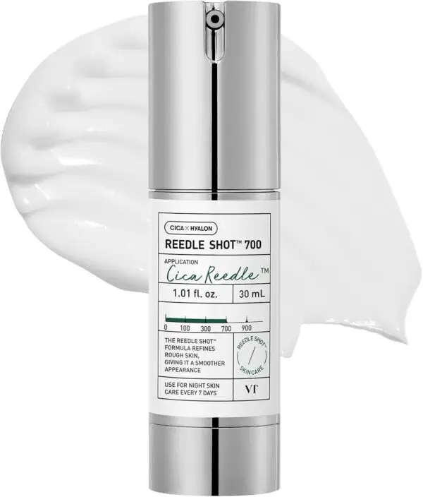 VT COSMETICS CICA Reedle Shot 300 | Advanced Night Exosome, Microneedling Serum, Centella Asiatica, Hyaluronic Acid, Propolis, Soft Skin, Regeneration, Glass Skin, Korean Skincare Booster (50ml)