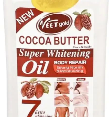 VeetGold Cocoa Butter Super Whitening Body Repair Oil, 300ml