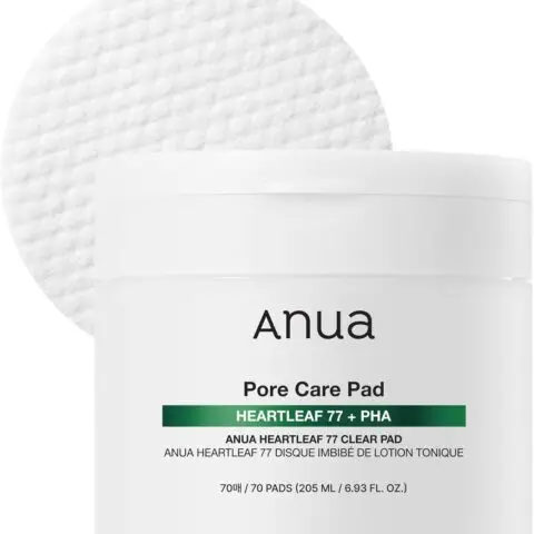 ANUA Heartleaf 77 Toner Pad, Mild Exfoliating Facial Pads for Glass Skin, Hydrating Pore Care for Sensitive Skin, Heartleaf Extract, PHA, Centella, Non comedogenic, Korean Skin Care (70 Pads)