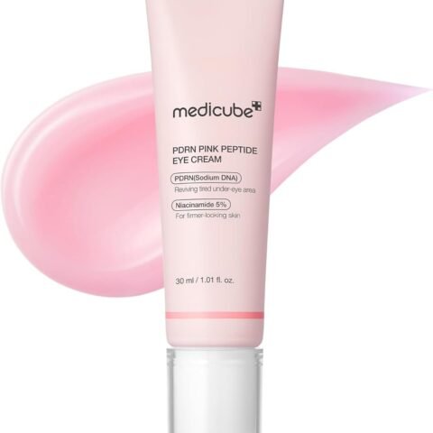 medicube Salmon DNA PDRN Pink Peptide Eye Serum, Niacinamide and 99% Pure Retinol Eye Cream for Fine Lines, Dark Circles, Korean Skin Care 1.01fl.oz