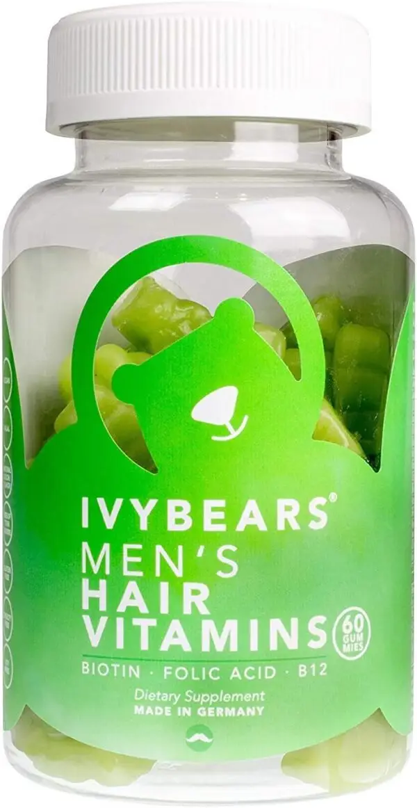 IvyBears Vitamins Men's Hair, Biotin, Vitamin B6, B12