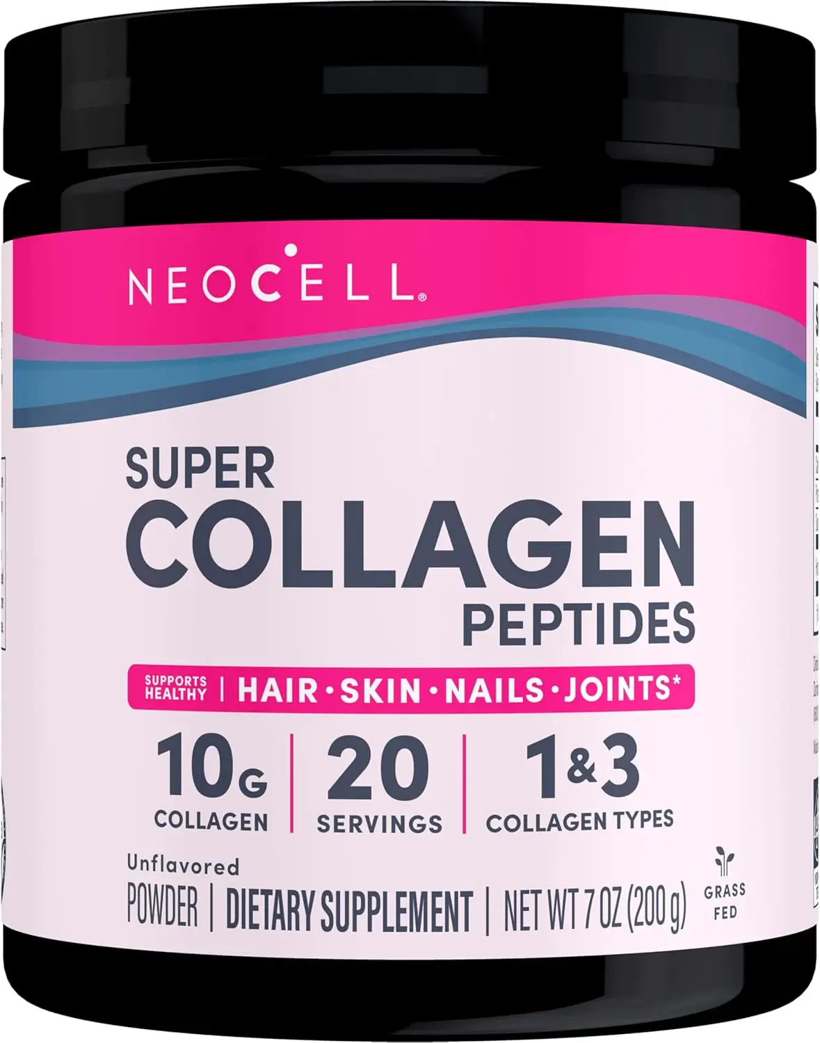Neocell Super Collagen Powder, 14 Ounces, Non-Gmo, Grass Fed, Paleo Friendly, Gluten Free, Collagen Peptides Types 1 & 3 For Hair, Skin, Nails And Joints (Packaging May Vary), 40 Servings