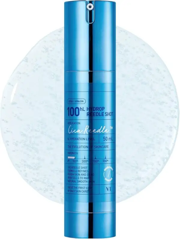 VT COSMETICS Hydrop Reedle Shot 100hL, Hyaluronic Acid Microneedling Serum, Intensive Hydrating & Moisturizing Exosome, Soft & Glass Skin, Korean Skin Booster1.69 Fl Oz.(50ml)
