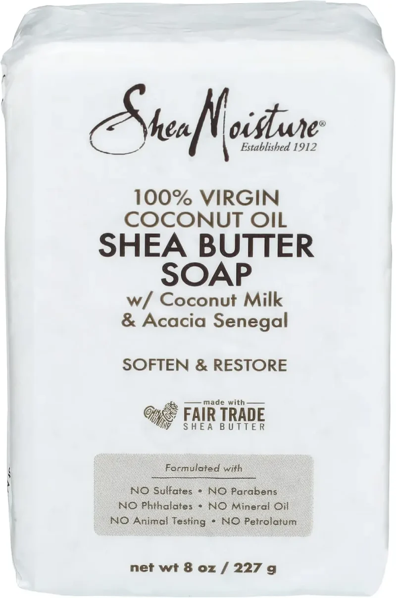 100% Virgin Coconut Oil Shea Butter Bar- 8 Oz