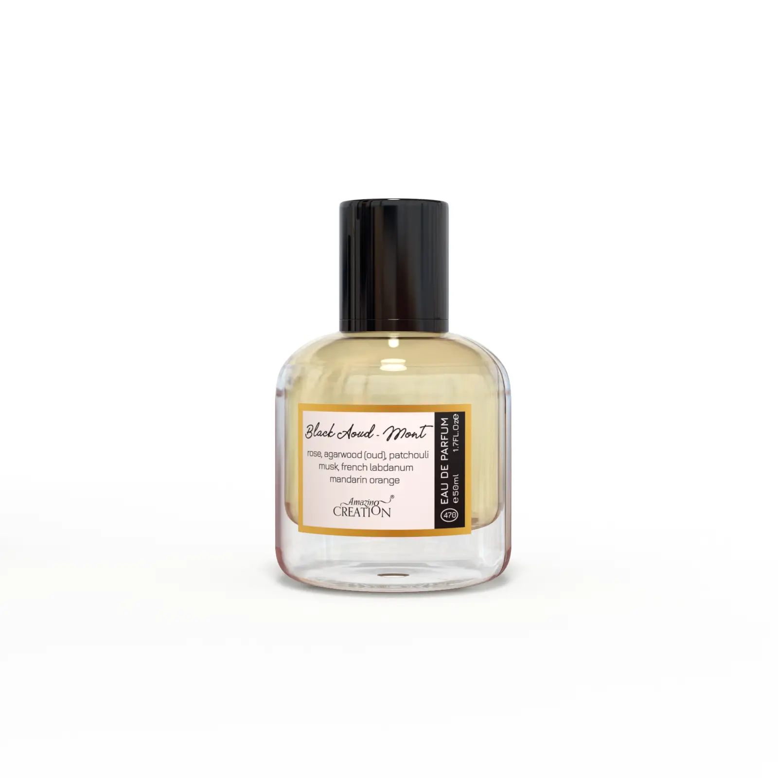 BlackAoudMont-Bottle.png Amazing Creation Black Aoud - Mont EDP For Men 50ml PFB-470 - Image 1