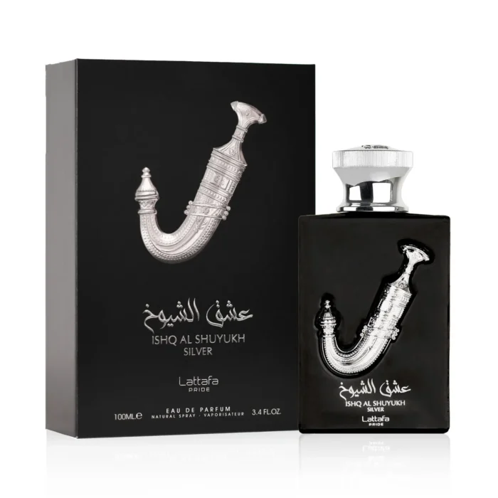 Lattafa Pride Ishq Al Shuyukh Silver Perfume For Unisex EDP 100ml - Image 2