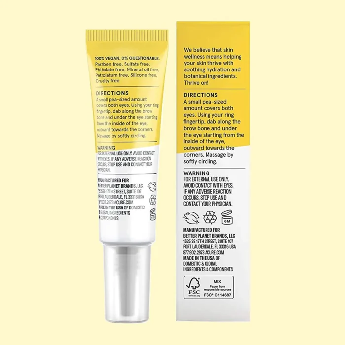 Acure Brightening Eye Contour Gel 0.5 fl. oz - Image 6