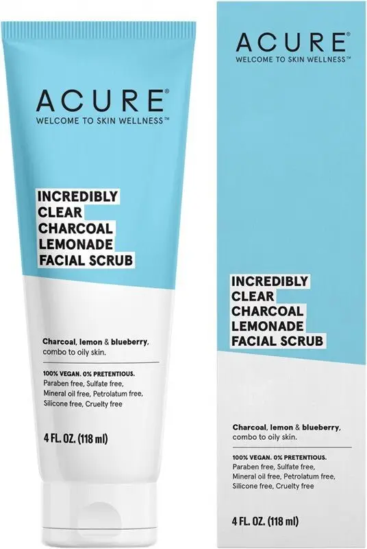 Acure Incredibly Clear Charcoal Lemonade Facial Scrub-118 ml