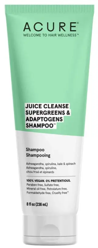 Acure Juice Cleanse Supergreens & Adaptogens Shampoo-236 ml