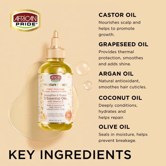 African Pride Moisture Miracle 5 Essential Oils, 4 oz - Image 3