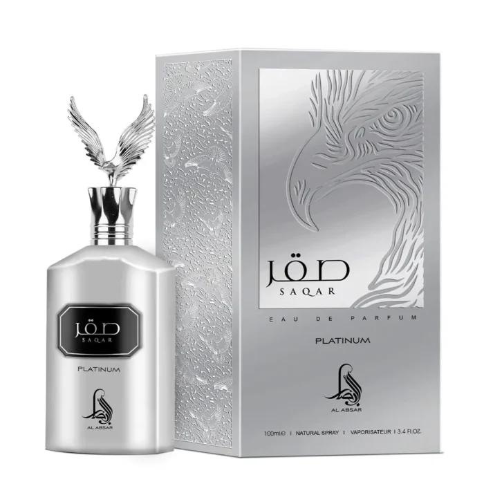 Al Absar Saqar Platinum 100ml EDP For Him - Image 2