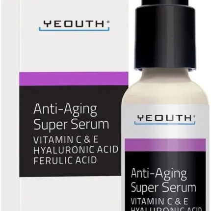 Anti-aging Super Serum, Ferulic Acid,hyaluronic Acid, Vitamin C & E, 1oz