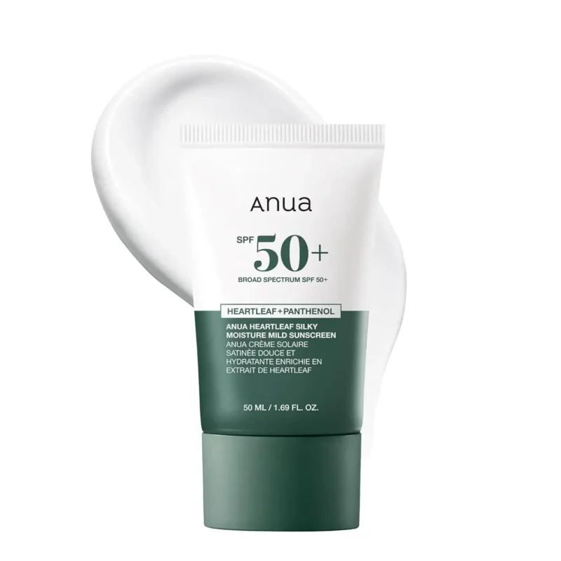 Anua Heartleaf Silky Moisture Mild Sunscreen 50ml
