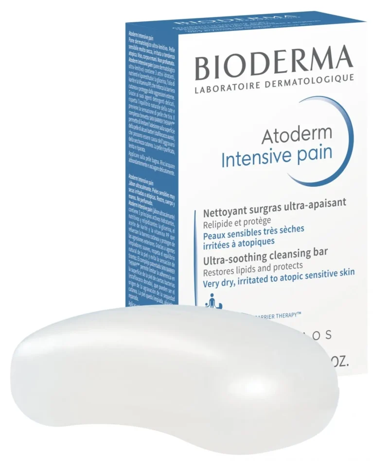 Atoderm Intensive Pain Soft purifying cleansing bar soap, anti-itching.