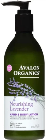 Avalon Organics Hand & Body Lotion, Nourishing Lavender, 12 Oz