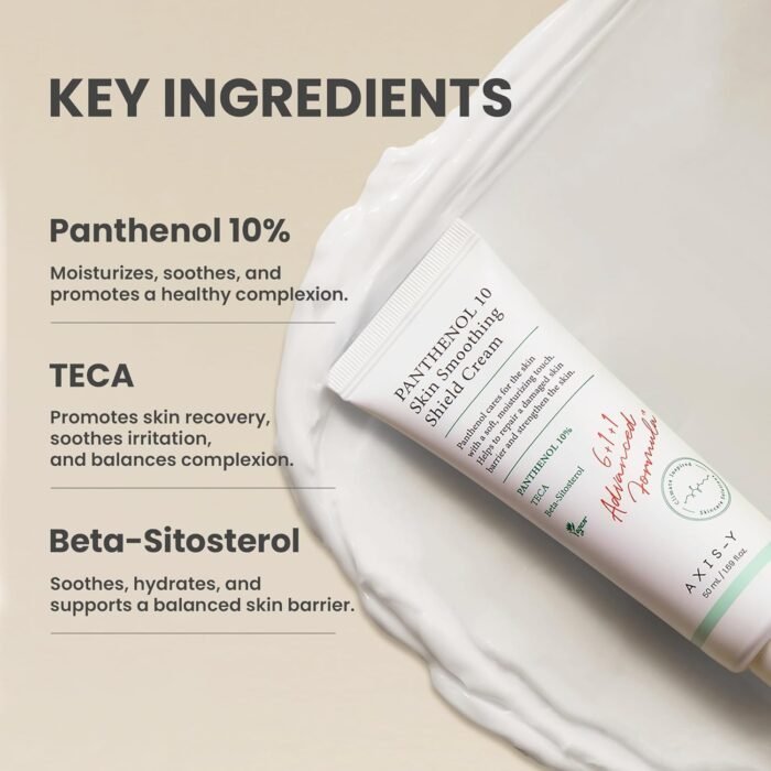 AXIS-Y Panthenol 10 Skin Smoothing Shield Cream 50ml - Image 3