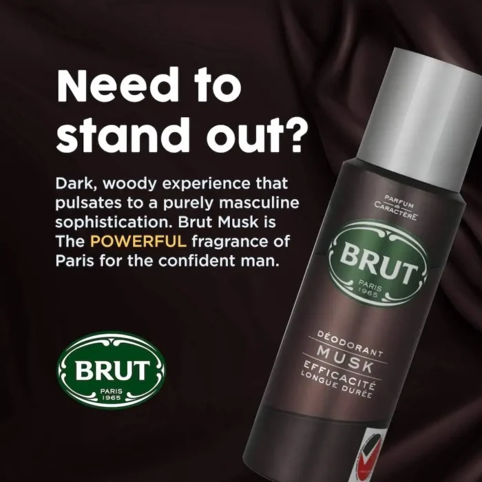 Brut Deo Spray 200Ml Musk - Image 6