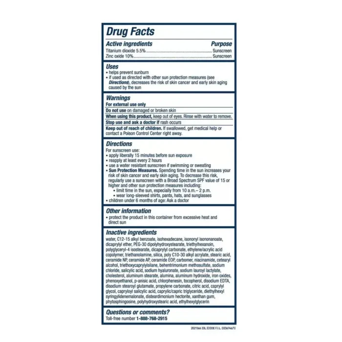 Cerave Tinted Sunscreen with SPF 30 | Hydrating Mineral 1.7 Fl Oz (Pack of 1) - Image 7