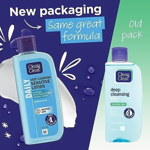 Clean And Clear Cleansing Lotion 200Ml Sensitive - Image 2