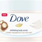 Dove Body Scrub Jar 225Ml Macadamia