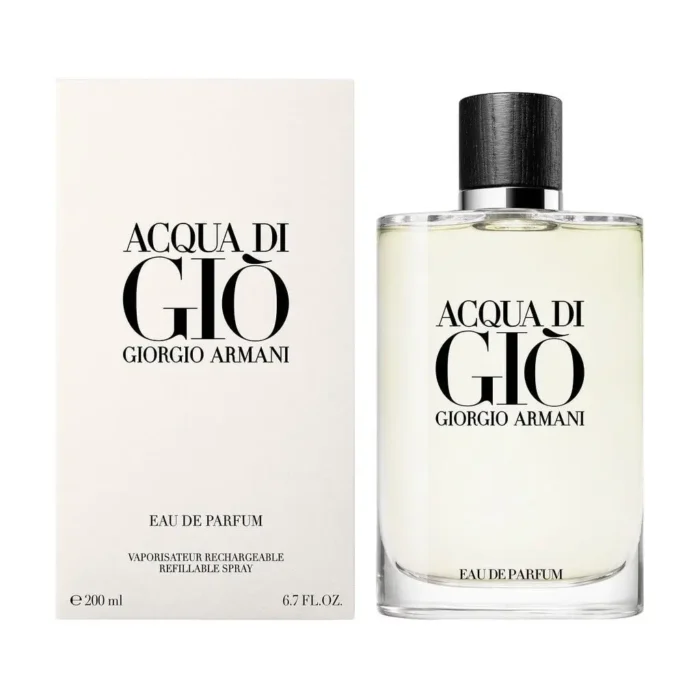 Giorgio Armani Acqua Di Gio Eau De Parfum For Men - Woody Aromatic Aquatic Perfume 200ml - Image 2