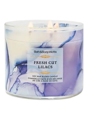 Bath And Body Works Fresh Cut Lilacs Scented Candle 411g