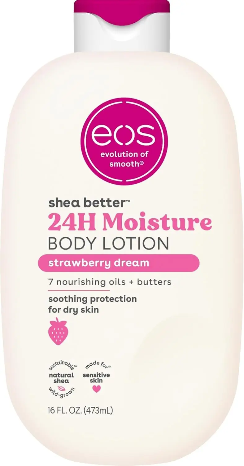 eos Shea Better Body Lotion- Strawberry Dream,16 fl oz