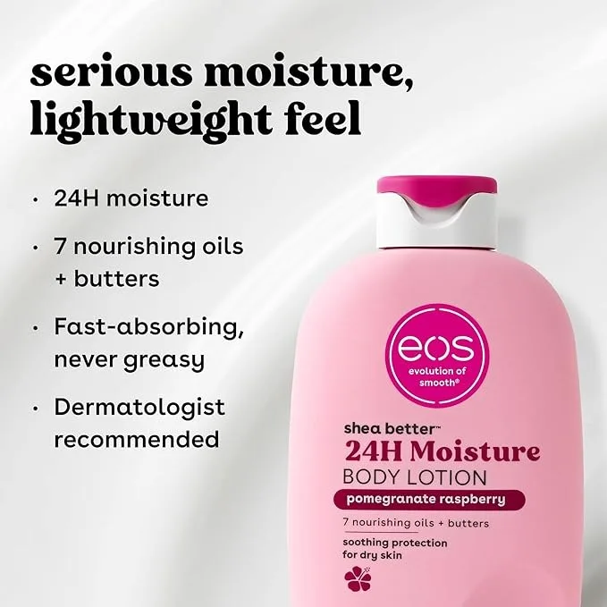 eos Shea Better Body Lotion- Pomegranate Raspberry,16 fl oz - Image 3