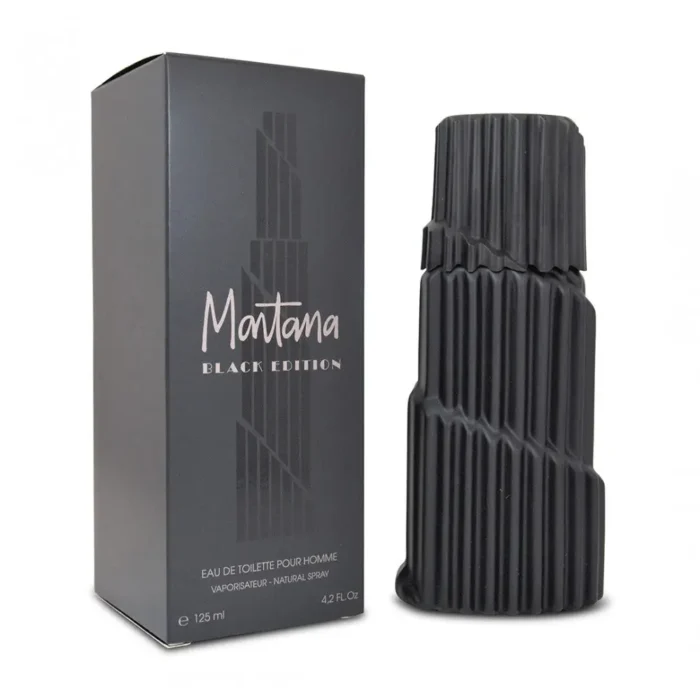 Montana Black Edition Pour Homme Eau De Toilette For Men - Oriental Woody Perfume 125ml - Image 2