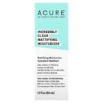 Acure Incredibly Clear Mattifying Moisturizer - 50 ml