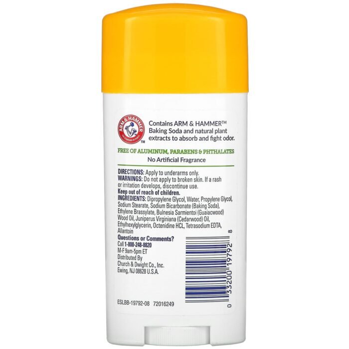 ⁦Arm & Hammer Deodorant Natural Unscented 2.5oz⁩ - الصورة ⁦2⁩