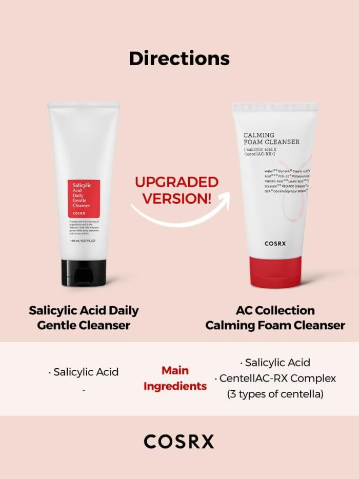 ⁦COSRX AC Collection Calming Foam Cleanser 2.0 - 50ml⁩ - الصورة ⁦9⁩