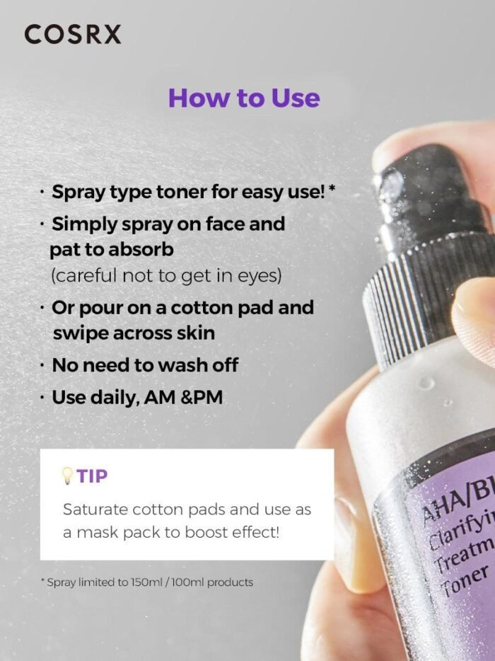 ⁦COSRX AHA/BHA Clarifying Treatment Toner- 150ml⁩ - الصورة ⁦6⁩