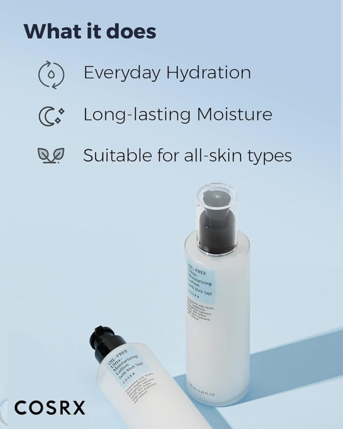 ⁦COSRX Oil Free Ultra Moisturizing Lotion - 100ml⁩ - الصورة ⁦5⁩