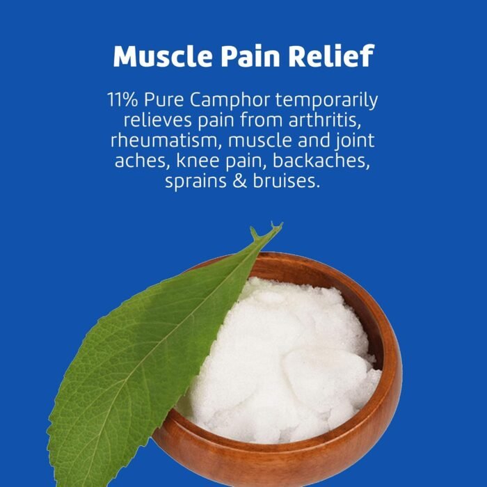 ⁦De La Cruz Camphor Ointment 11% Pain Relieving Run 2.5oz⁩ - الصورة ⁦2⁩