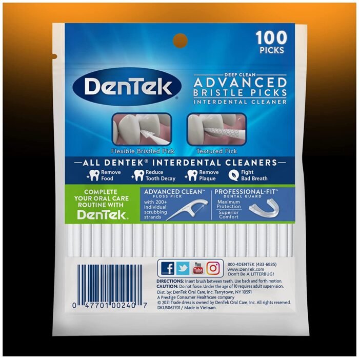 ⁦DenTek Deep Clean Bristle Picks 100 Count⁩ - الصورة ⁦5⁩