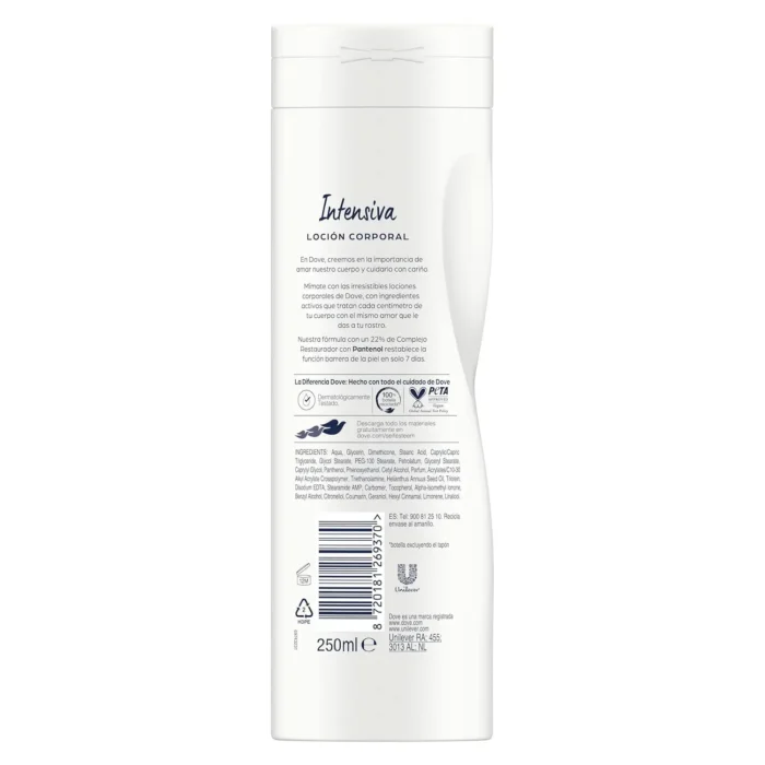 Dove Lotion Intensive Nourishment Extra Dry 250Ml - Image 3