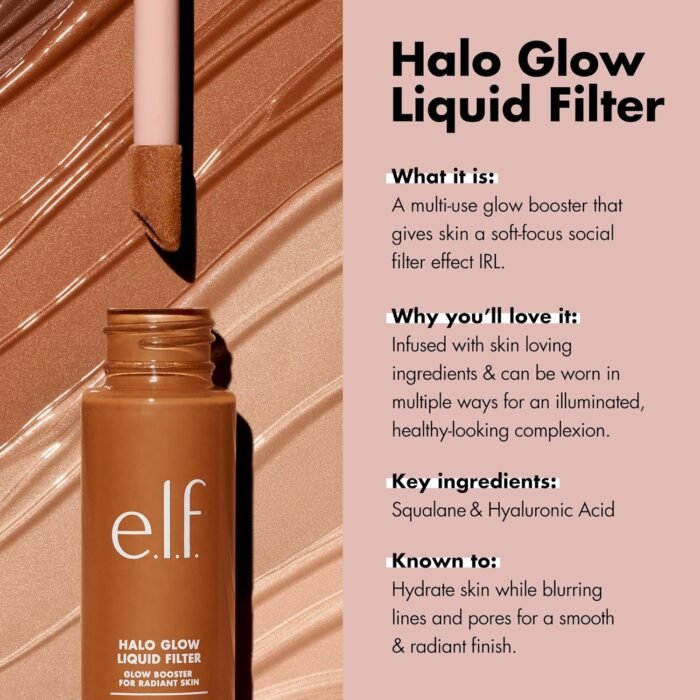 ⁦Elf Halo Glow Liquid Filter Complexion Booster 0.5 Fair⁩ - الصورة ⁦3⁩