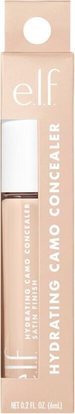 ⁦E.l.f. Hydrating Camo Concealer, Covers Blemishes & Under-Eye Circles, Full-Coverage & Delivers A Satin Finish, Vegan & Cruelty-Free, Fair Beige⁩ - الصورة ⁦6⁩