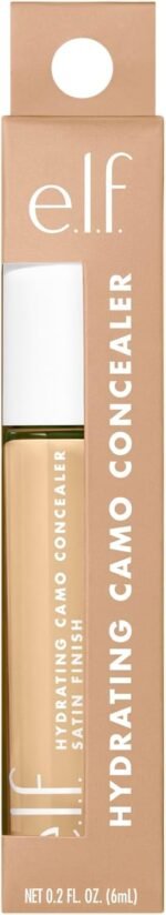 ⁦E.l.f. Hydrating Camo Concealer, Covers Blemishes & Under-Eye Circles, Full-Coverage & Delivers A Satin Finish, Vegan & Cruelty-Free, Medium Neutral⁩ - الصورة ⁦5⁩