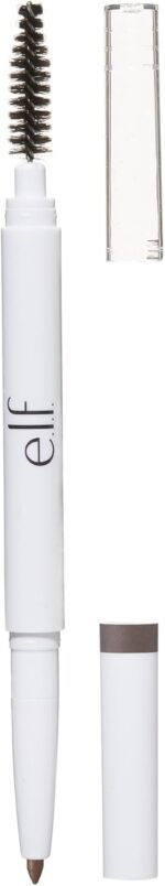 E.l.f. Instant Lift Brow Pencil, Dual-Sided, Precise, Fine Tip, Shapes, Defines, Fills Brows, Contours, Combs, Tames, Neutral Brown, 0.006 Oz