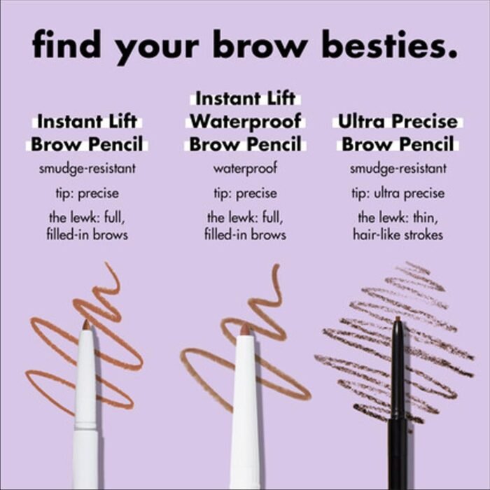 E.l.f. Instant Lift Brow Pencil, Dual-Sided, Precise, Fine Tip, Shapes, Defines, Fills Brows, Contours, Combs, Tames, Neutral Brown, 0.006 Oz - Image 6
