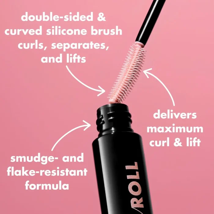 ⁦Elf Lash N Roll Mascara Curling Mascara Deep Brown⁩ - الصورة ⁦4⁩