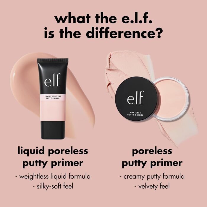 ⁦E.l.f. Liquid Poreless Putty Primer, Lightweight Face Primer For Long-lasting Makeup Wear, Creates A Smooth Complexion, Vegan & Cruelty-free⁩ - الصورة ⁦6⁩