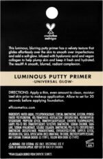 E.l.f. Luminous Putty Primer, Skin Perfecting, Lightweight, Silky, Long Lasting, Hydrates, Creates a Smooth Base, Illuminates, Plumps, Infused with hyaluronic acid and vegan collagen, 0.74 Oz - الصورة 2