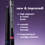 ⁦E.l.f. No Budge Retractable Eyeliner, Creamy, Ultra-Pigmented & Waterproof, Creates Bold & Defined Lines, Vegan & Cruelty-Free, Black⁩ - الصورة ⁦2⁩
